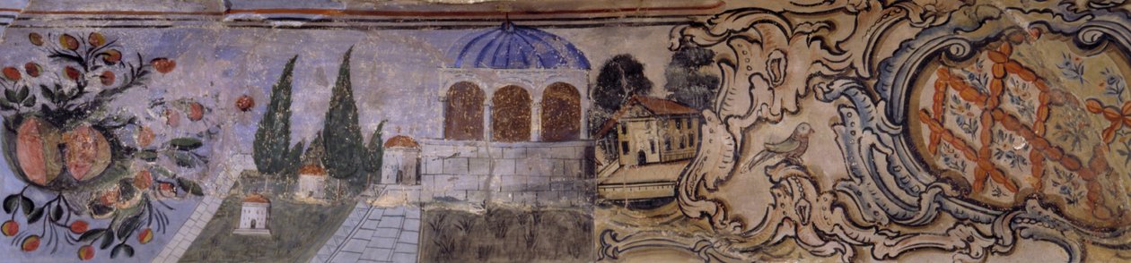 Fragmentos de una pintura mural de Unbekannt Unbekannt
