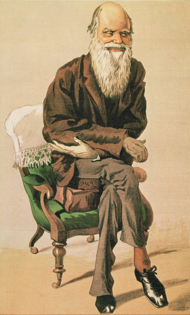 Hombres del día, no. 33, Charles Darwin, caricatura de Vanity Fair de Unbekannt Unbekannt