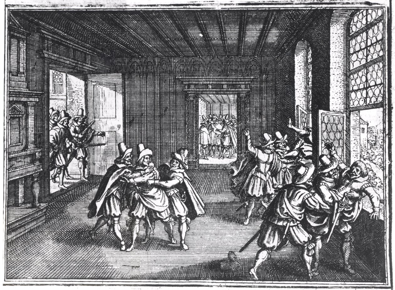 La defenestración de Praga en 1618 de Unbekannt Unbekannt