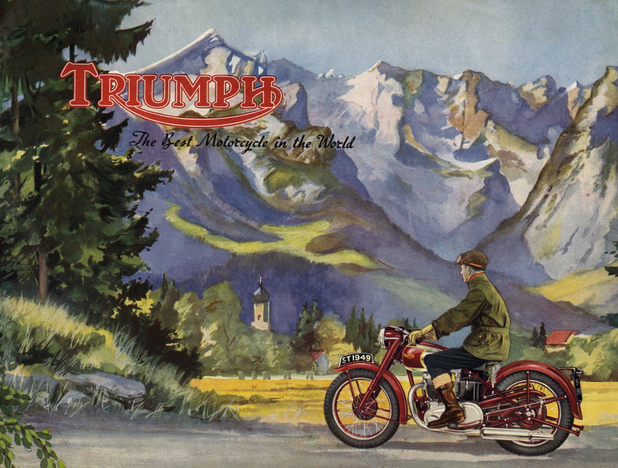 Folleto de Triumph 5T speed twin, 1948 de Unbekannt