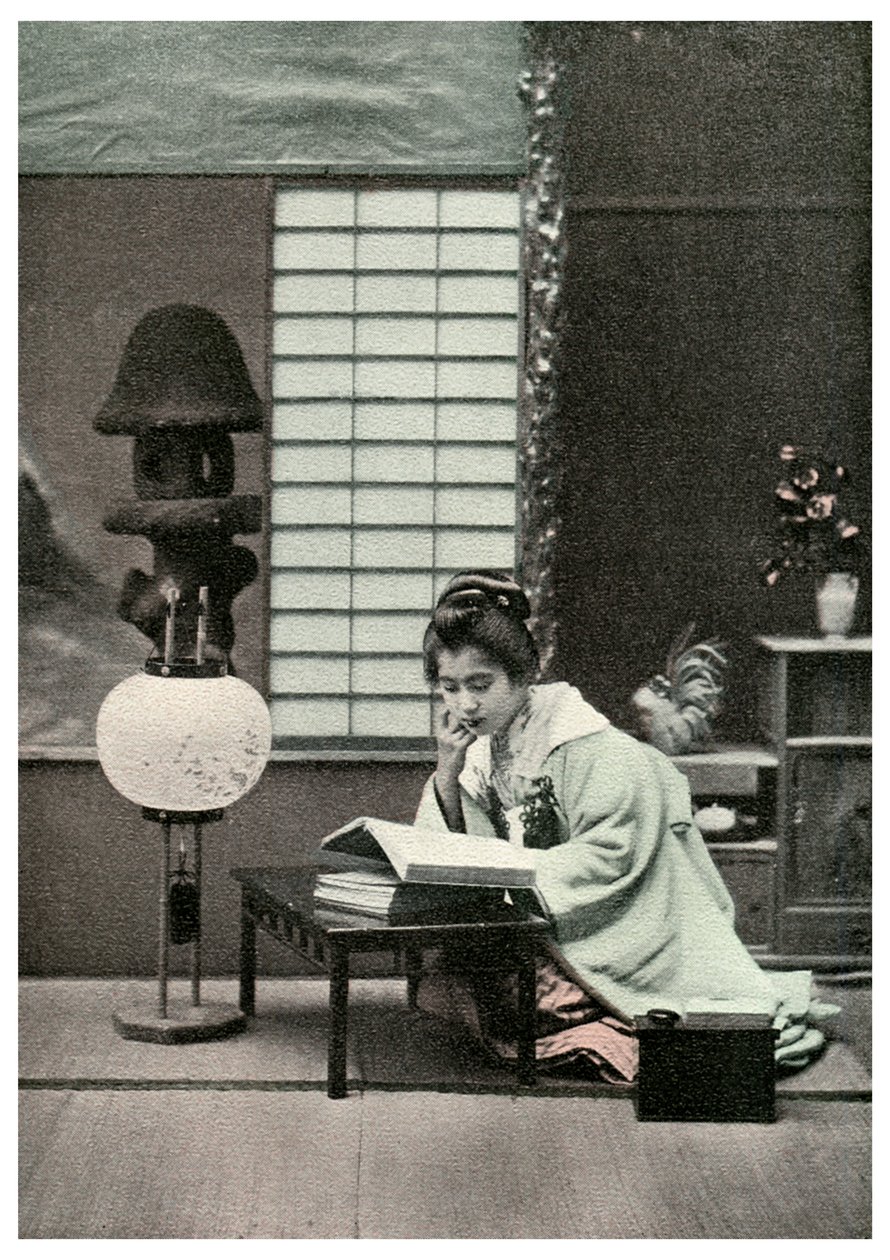 Una estudiante justa, Japón, 1904 de Unbekannt