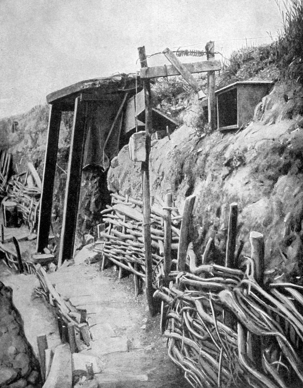 Una trinchera francesa, Primera Guerra Mundial de Unbekannt