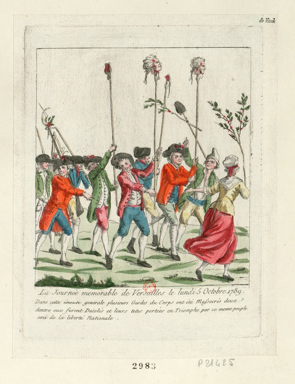 Un Día Memorable en Versalles, 1789 de Unbekannt