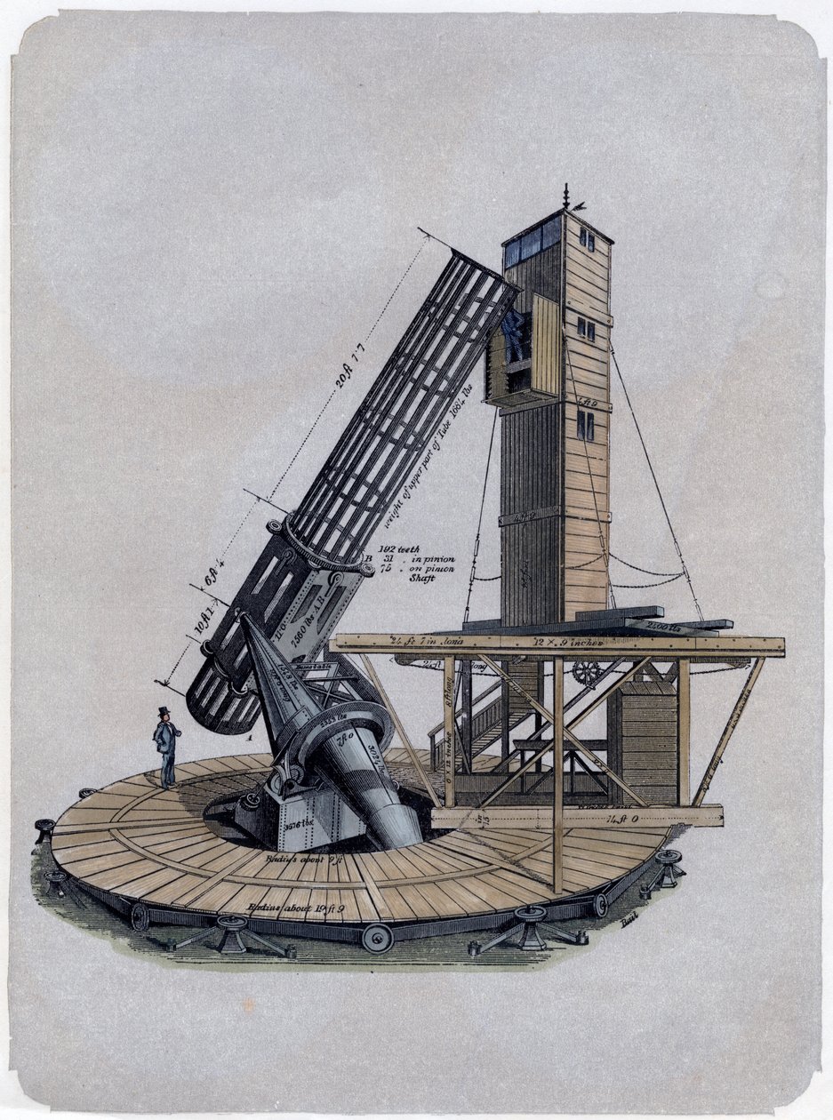 Un reflector newtoniano, 1870 de Unbekannt