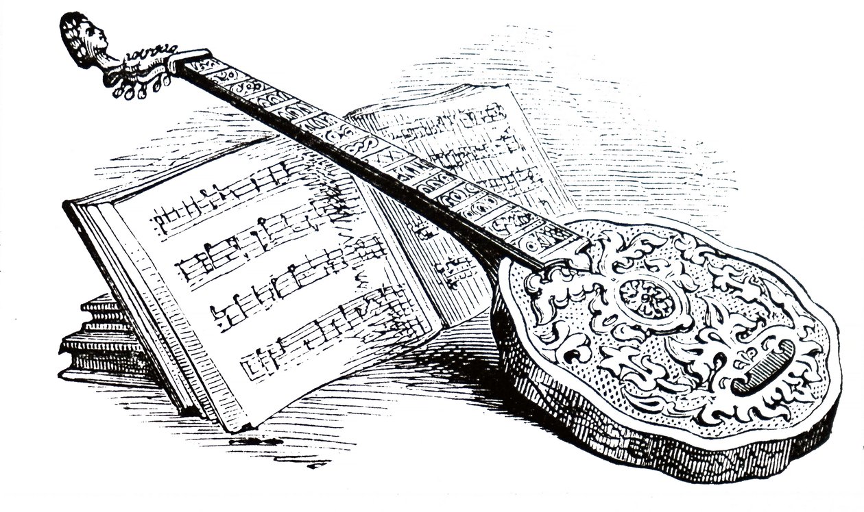 Un salterio Tudor y libro de música de Unbekannt
