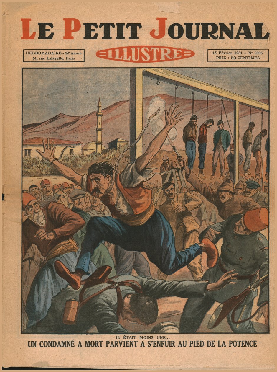 Un hombre condenado escapa de la horca, 1931 de Unbekannt