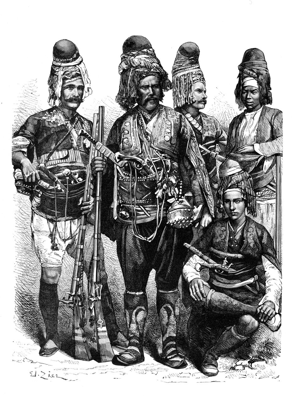 Un grupo de Zeibeks, Asia Menor, 1895 de Unbekannt