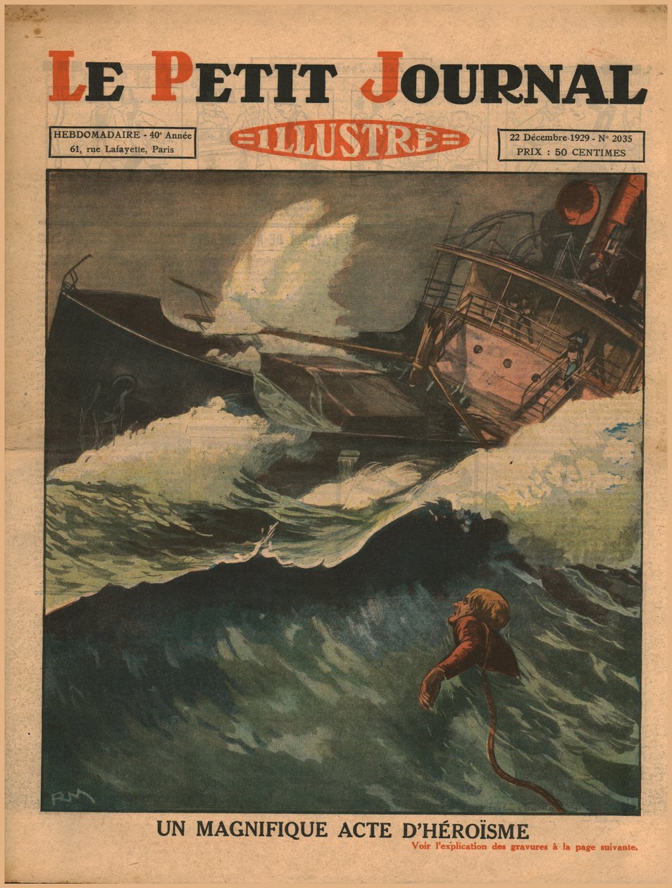 Un magnífico acto de heroísmo, 1929 de Unbekannt