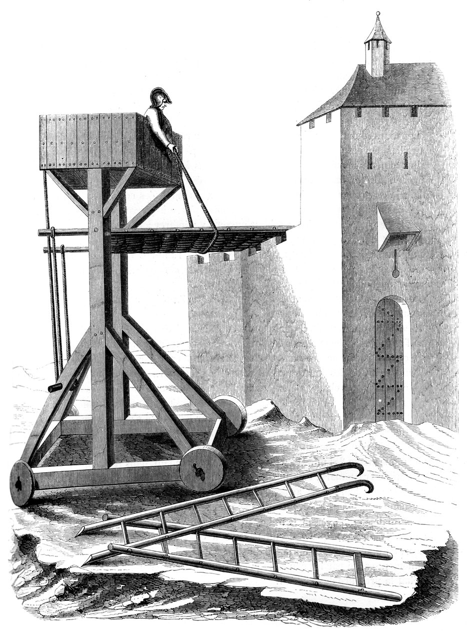 Plataforma de asalto de sitio, siglo XV de Unbekannt