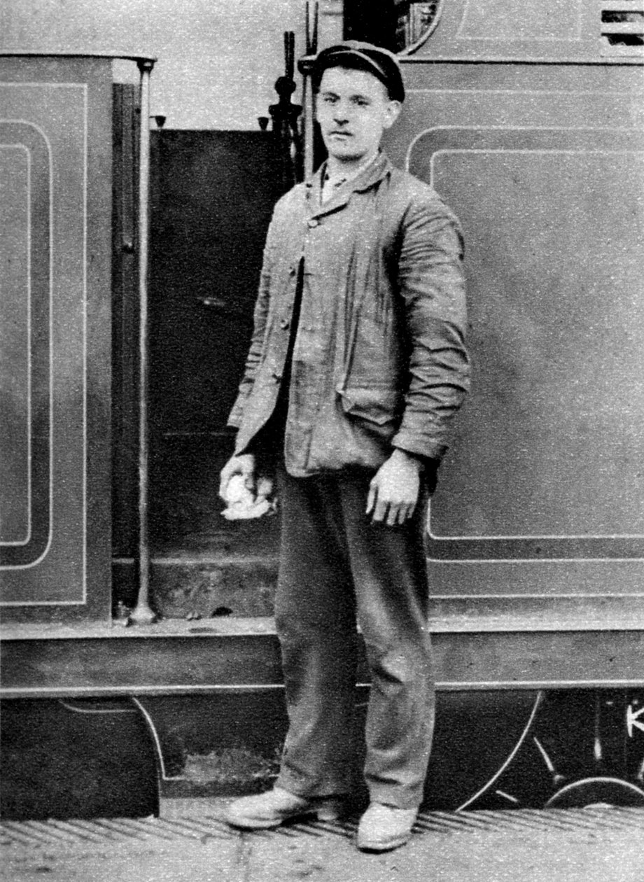 Un fogonero de tren, Londres, 1926-1927 de Unbekannt