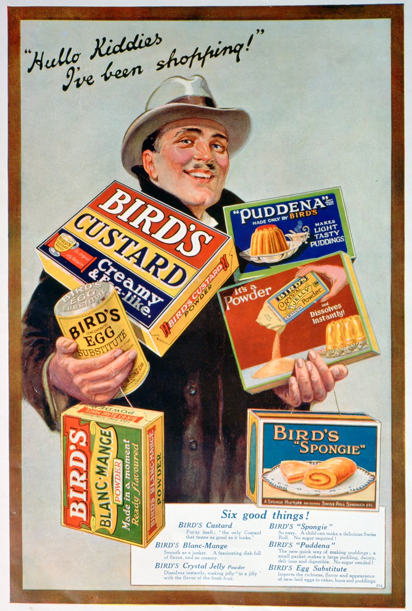 Anuncio de alimentos para aves, 1920 de Unbekannt