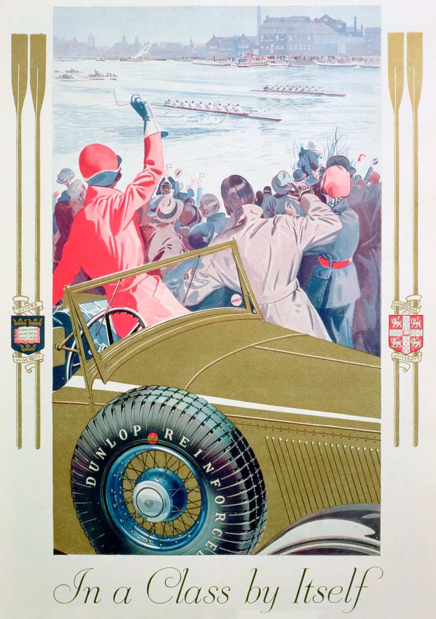Anuncio de neumáticos Dunlop, 1932 de Unbekannt
