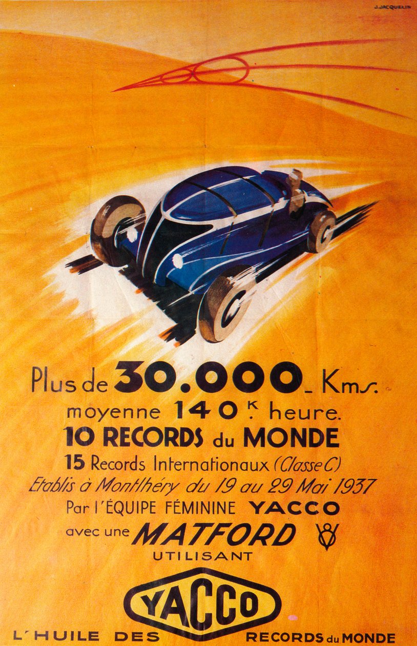 Anuncio de aceite de motor Yacco de Unbekannt