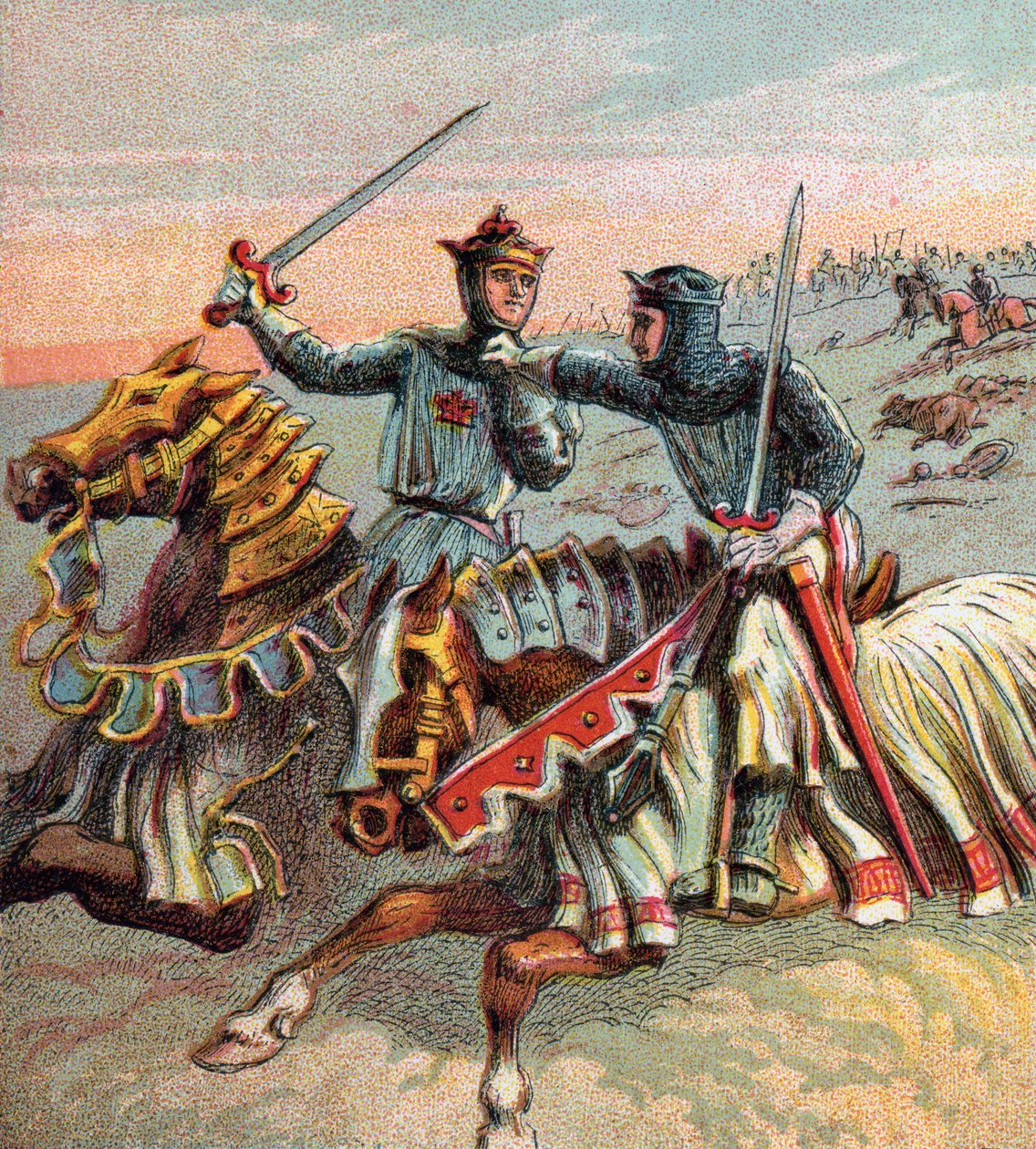 Después de la Batalla de Crécy, 1346 de Unbekannt