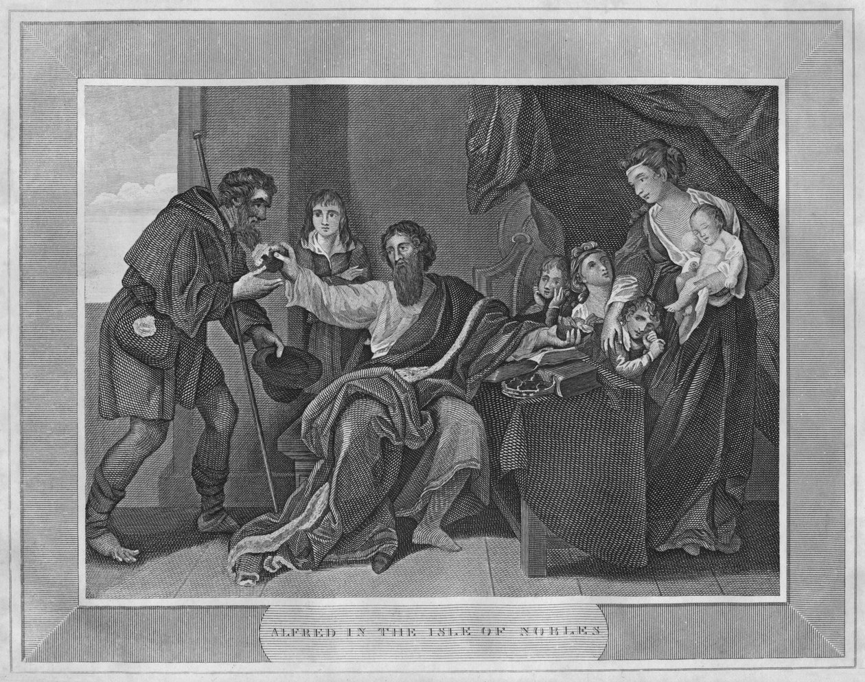Alfred en la Isla de los Nobles, 1838 de Unbekannt