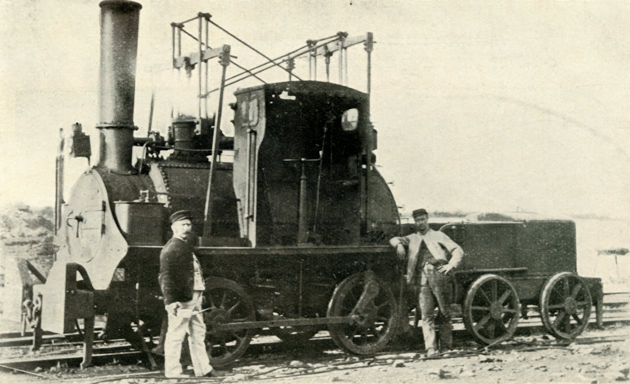 Una locomotora temprana de mina, c1930 de Unbekannt
