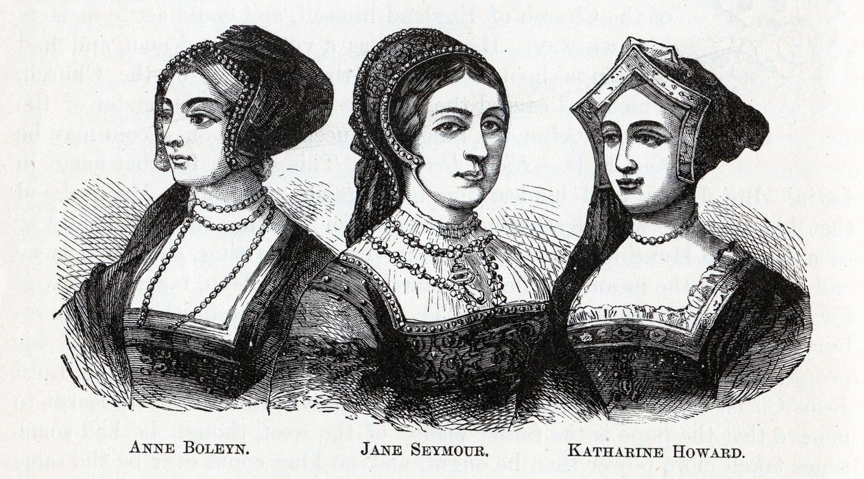 Ana Bolena. Jane Seymour. Katharine Howard, 1882 de Unbekannt