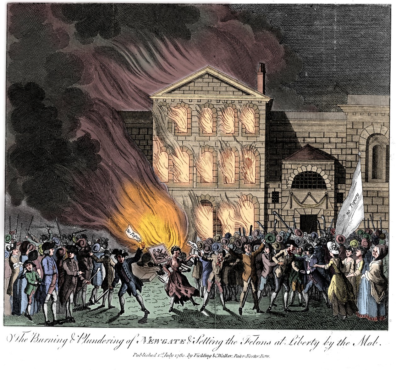 Disturbios anticatólicos de Gordon, Londres, 6-7 de junio de 1780 de Unbekannt