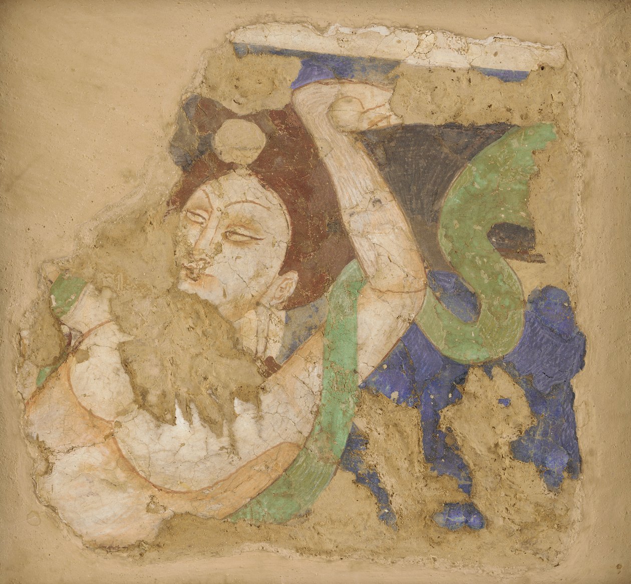 Apsara, de la cueva 224, siglos IV-VI de Unbekannt