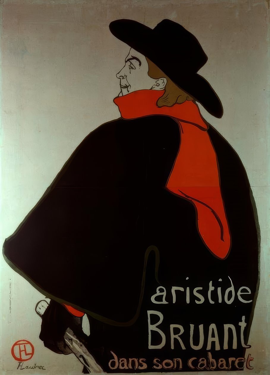 Aristide Bruant en su cabaret de Unbekannt