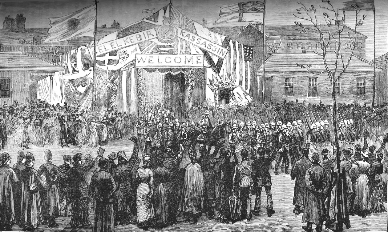 Llegada de los Royal Marines a Chatham, c. 1882-85 de Unbekannt