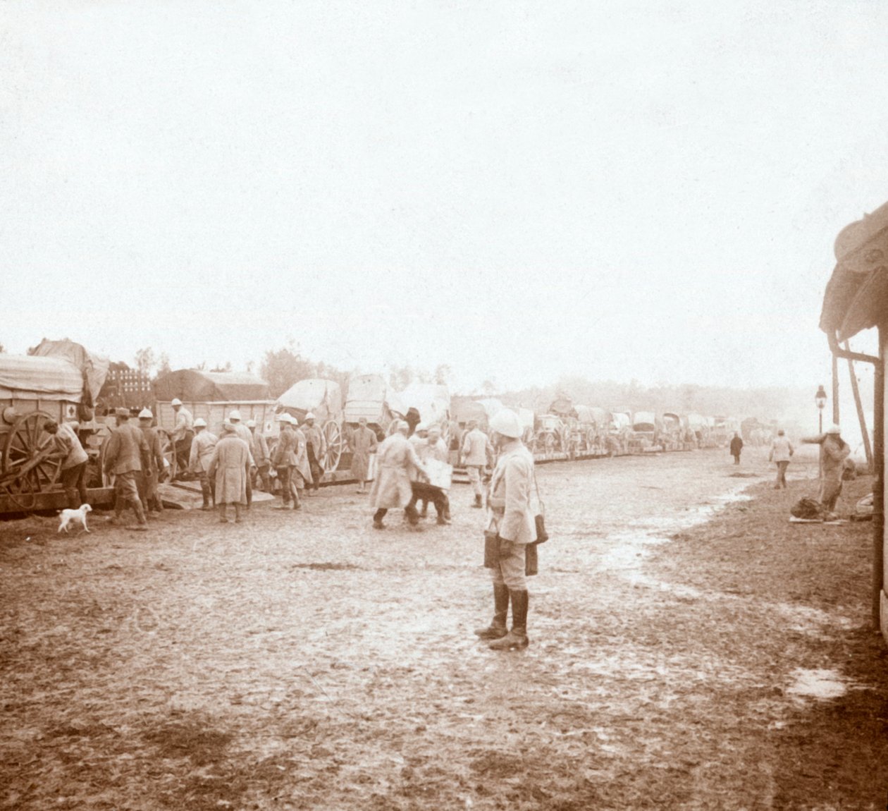 Llegando a Revigny, norte de Francia, c1914-c1918 de Unbekannt