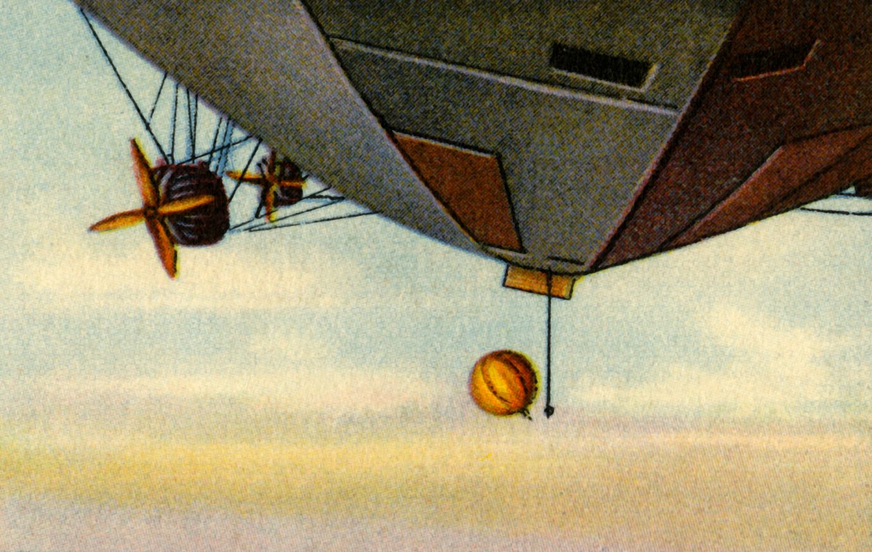 Ascenso del zepelín, expedición ártica, 1932 de Unbekannt