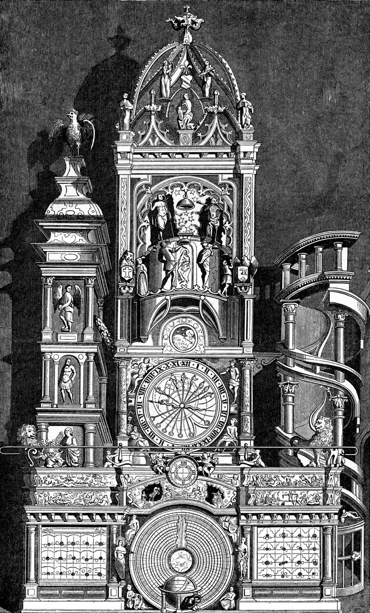 Reloj astronómico de la Catedral de Estrasburgo, 1573, 1870 de Unbekannt