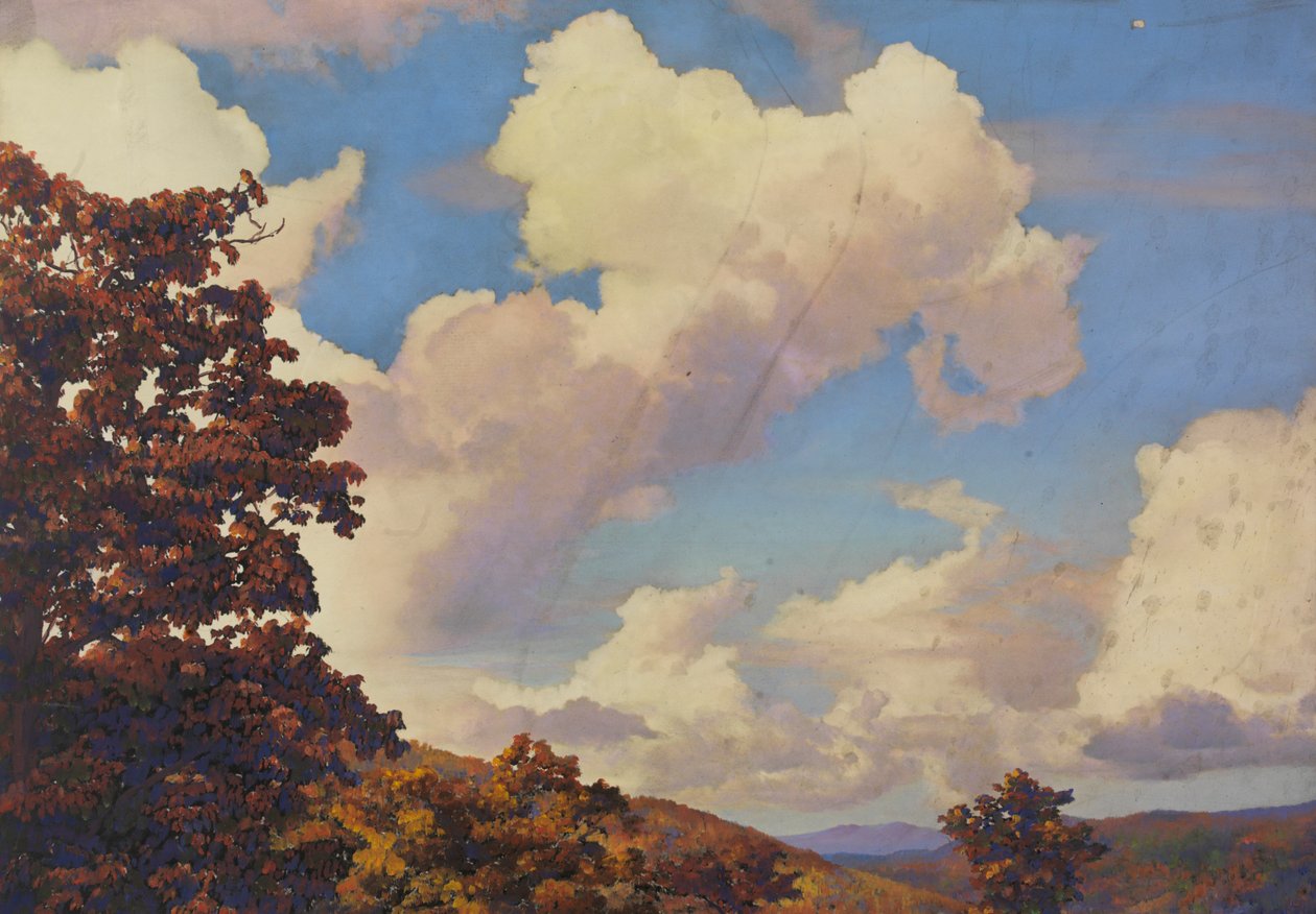 Paisaje de montaña en otoño de Unbekannt