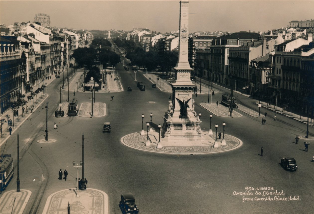 Avenida da Liberdade, Lisboa, Portugal, c1936 de Unbekannt