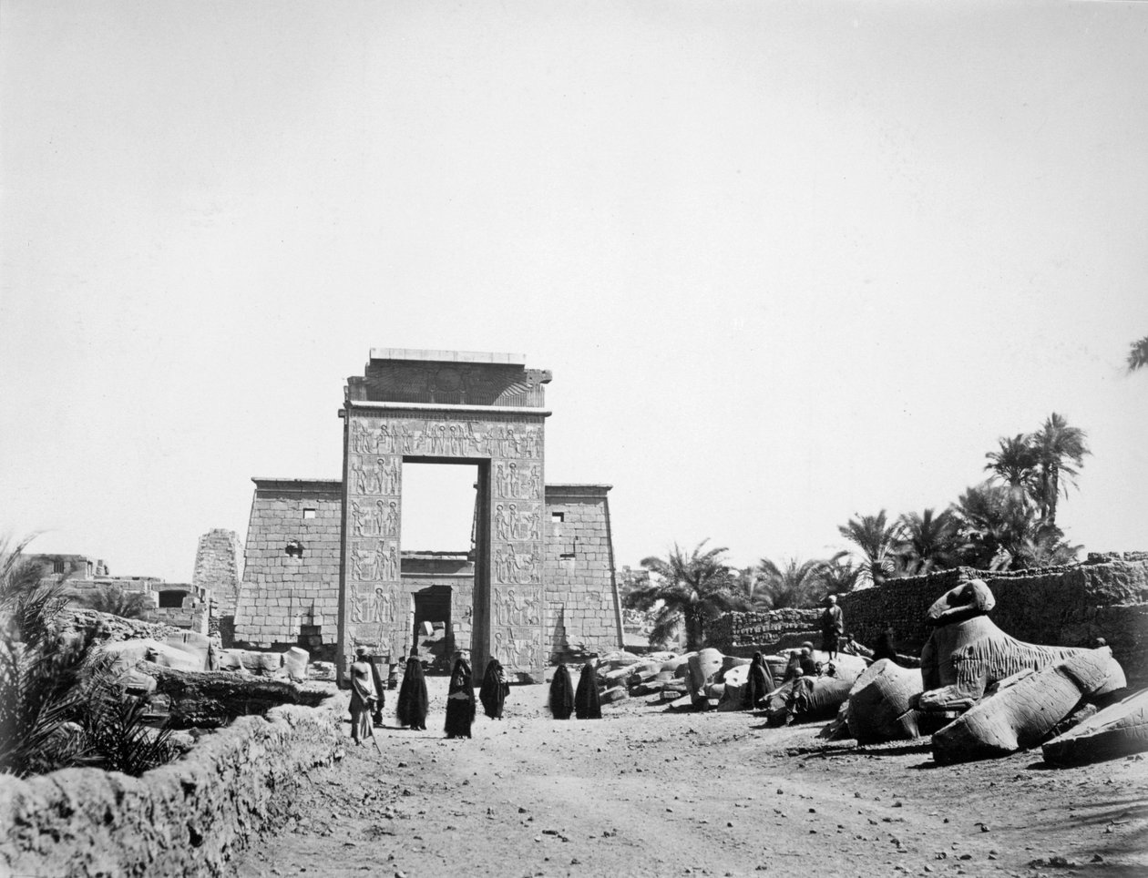 Avenida de esfinges, Karnak, Egipto de Unbekannt