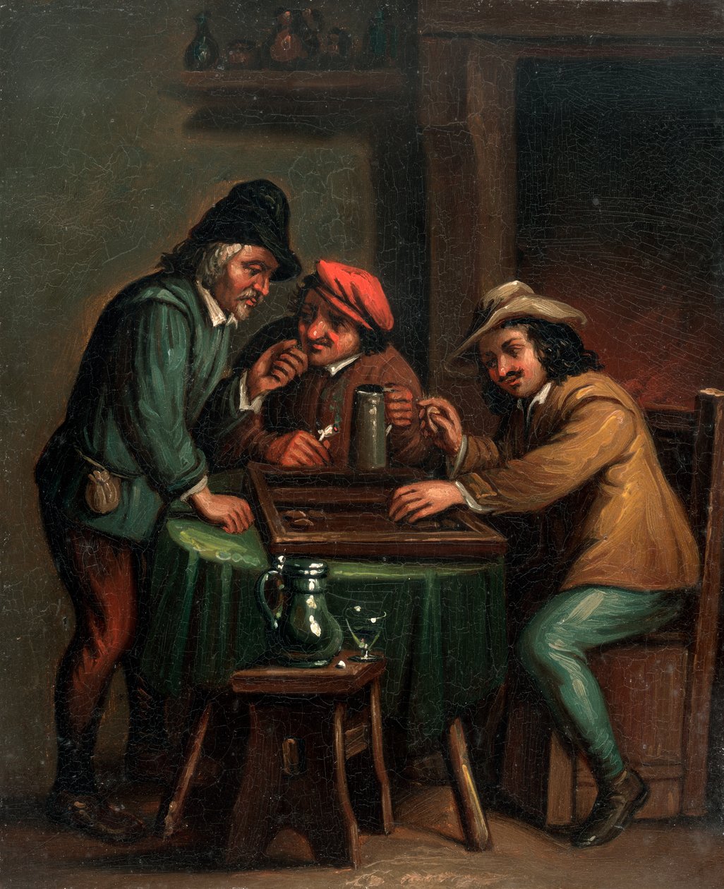Jugadores de Backgammon de Unbekannt