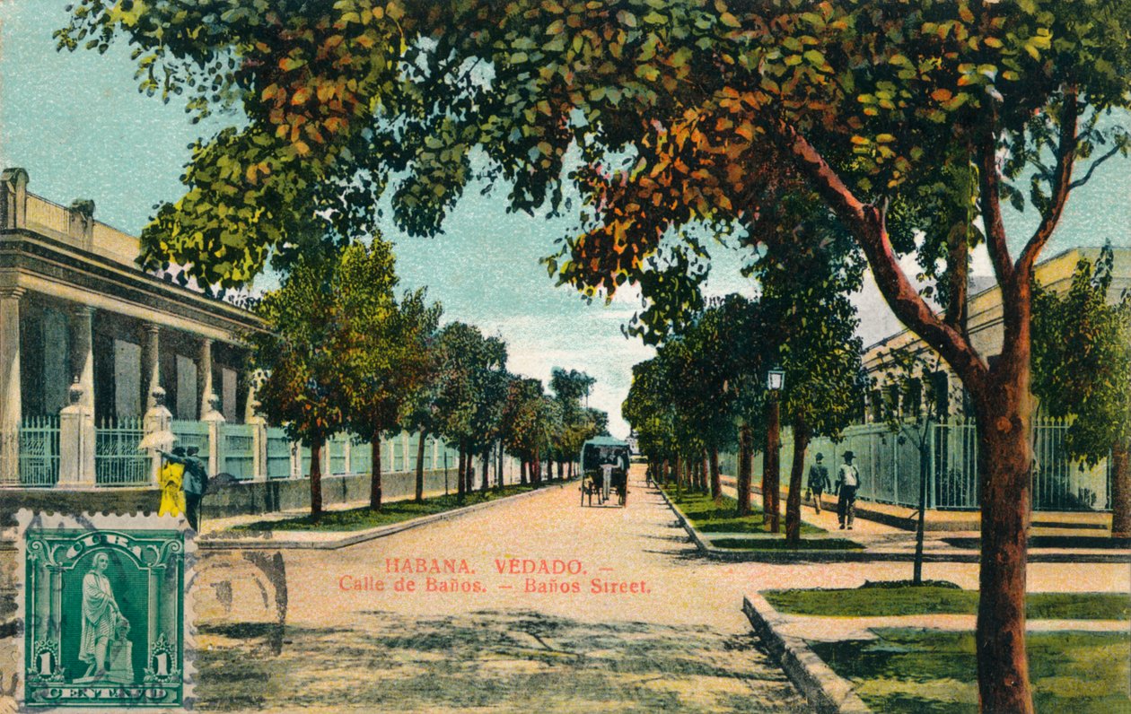 Calle Banos, La Habana, Cuba, c1910 de Unbekannt