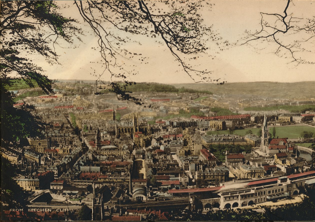 Baño desde Beechen Cliff, c1925 de Unbekannt