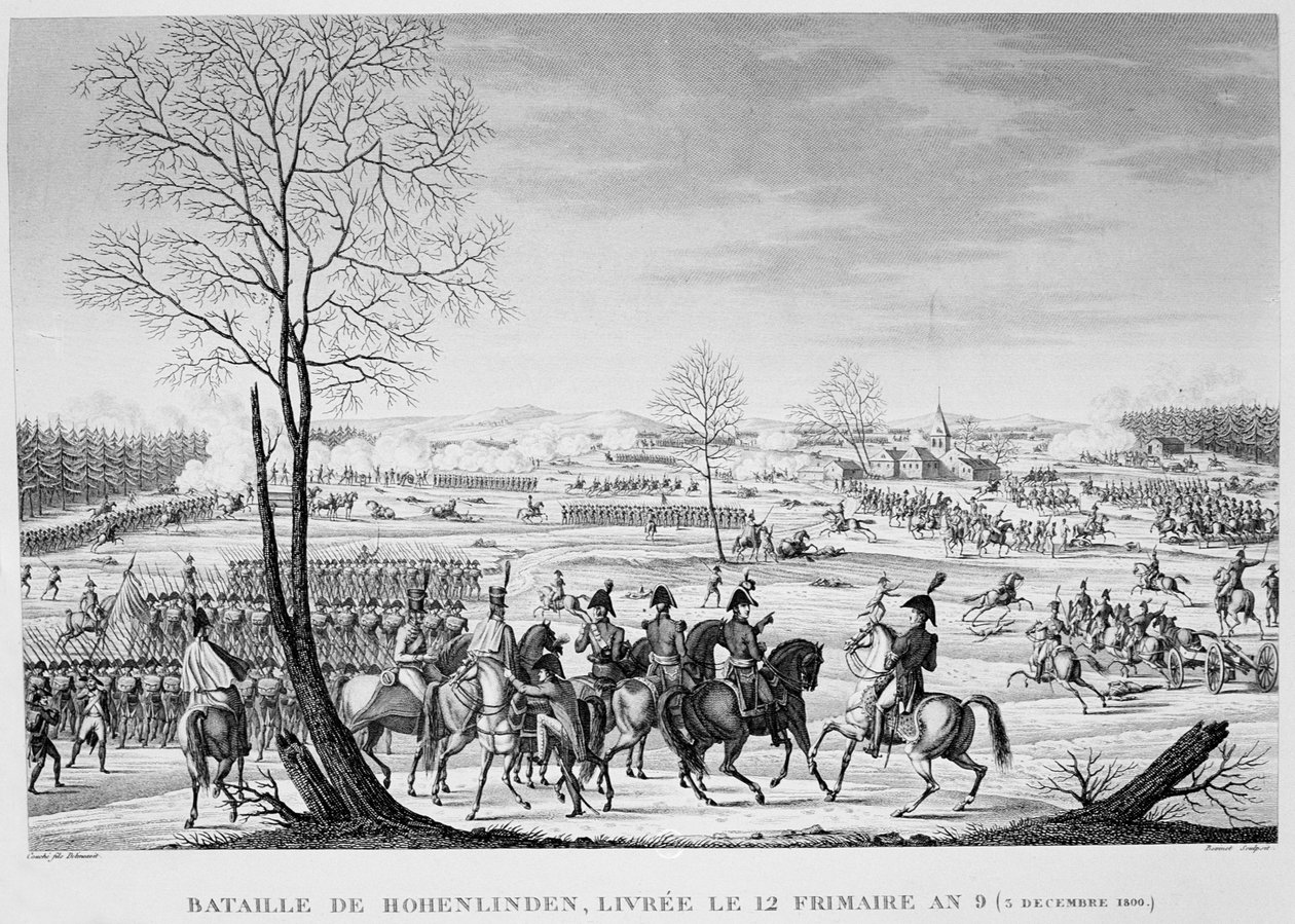 Batalla de Hohenlinden, 3 de diciembre, 1800 de Unbekannt
