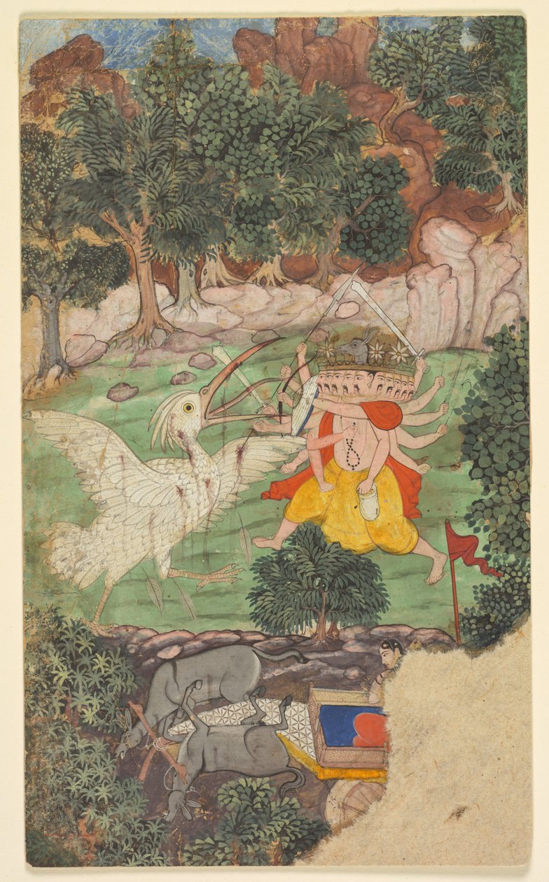 Batalla de Ravana y Jatayu de Unbekannt Unbekannt