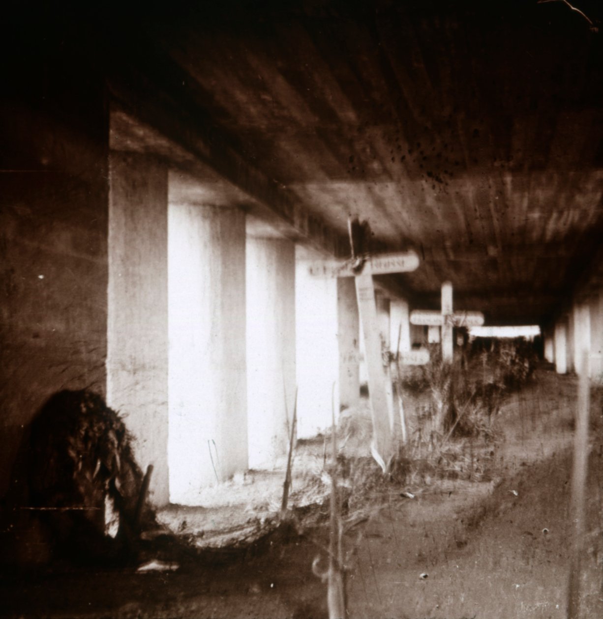 Trinchera de bayonetas, Verdún, norte de Francia, c1916-c1918 de Unbekannt