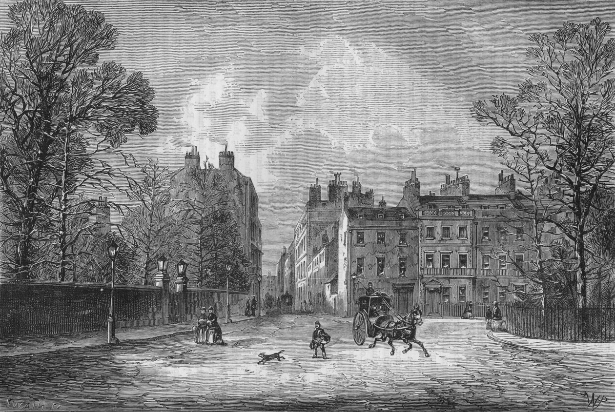 Berkeley Square, Westminster, Londres, c. 1850-1878 de Unbekannt