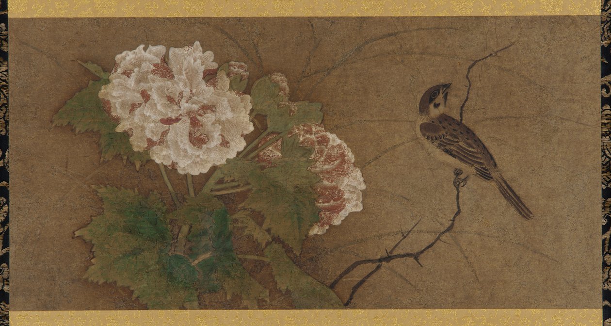 Pájaro y flores, período Muromachi, siglos XV-XVI de Unbekannt