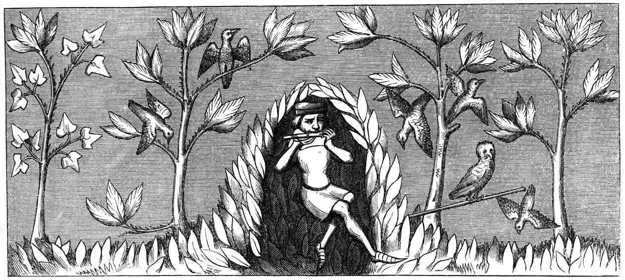 Pájaro cantando, siglo XIV 1849 de Unbekannt