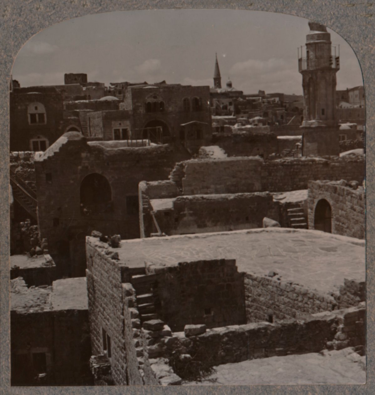 Vista aérea de Lydda, c. 1900 de Unbekannt