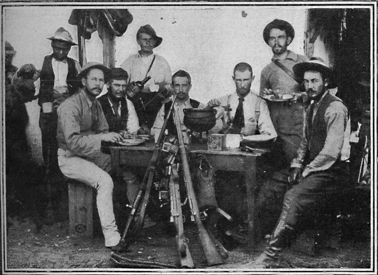 Telegrafistas bóeres tomando té, 1900 de Unbekannt