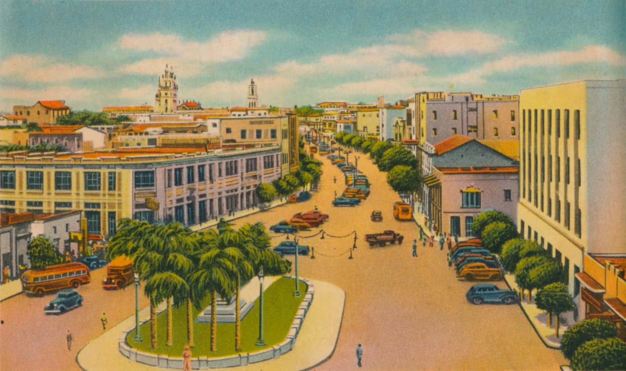 Bulevar Bolívar, Barranquilla, c1940s de Unbekannt