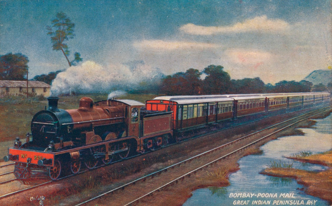Correo Bombay-Poona, Gran Ferrocarril Peninsular de la India, c1900 de Unbekannt