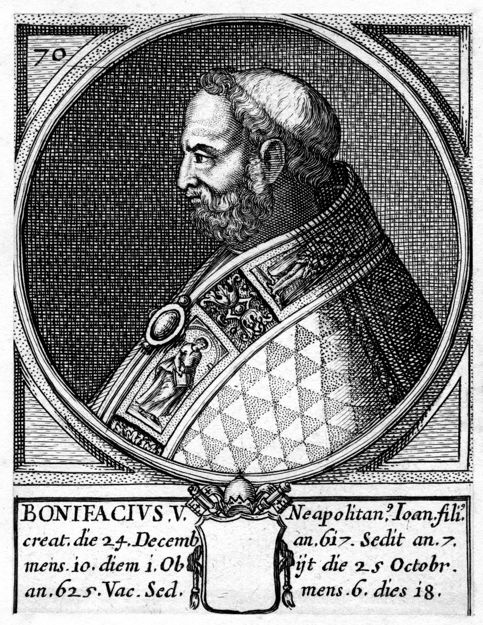 Bonifacio V, Papa de la Iglesia Católica de Unbekannt