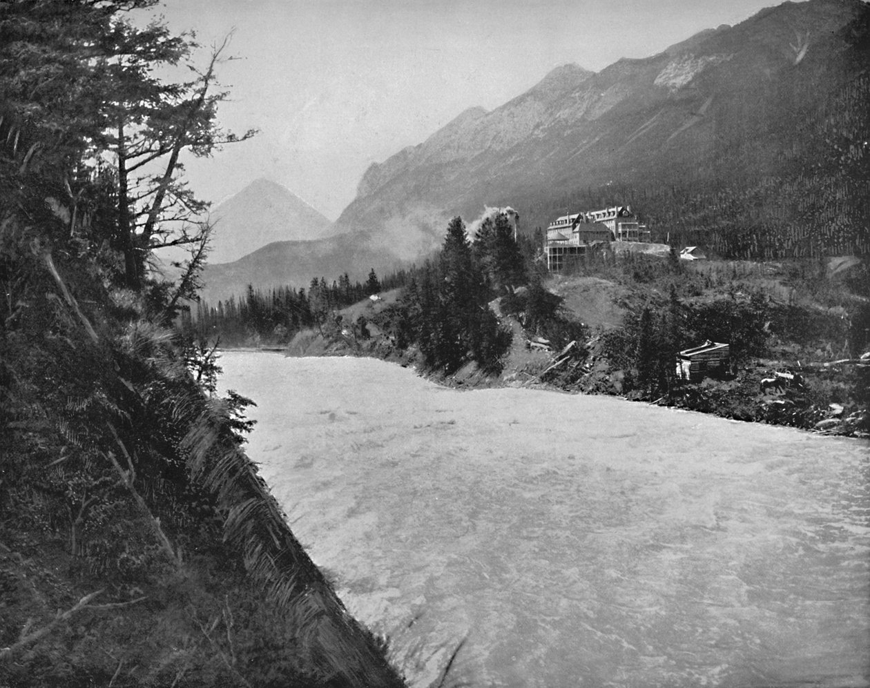 Incursiones del río Bow, Banff, N.W.T., c1897 de Unbekannt