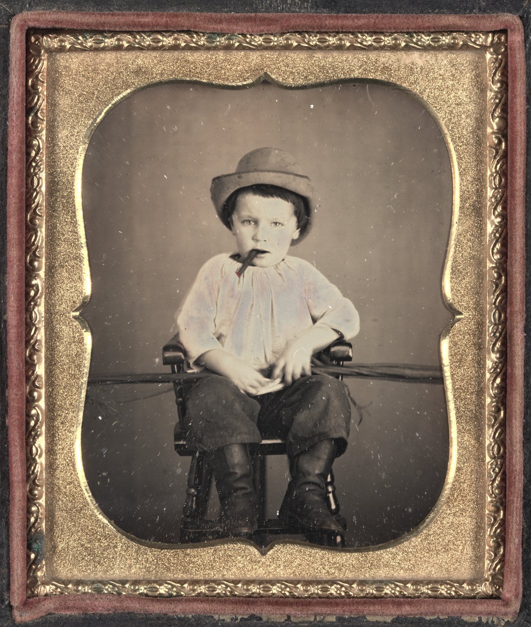 Chico con cigarro, c.1855. de Unbekannt