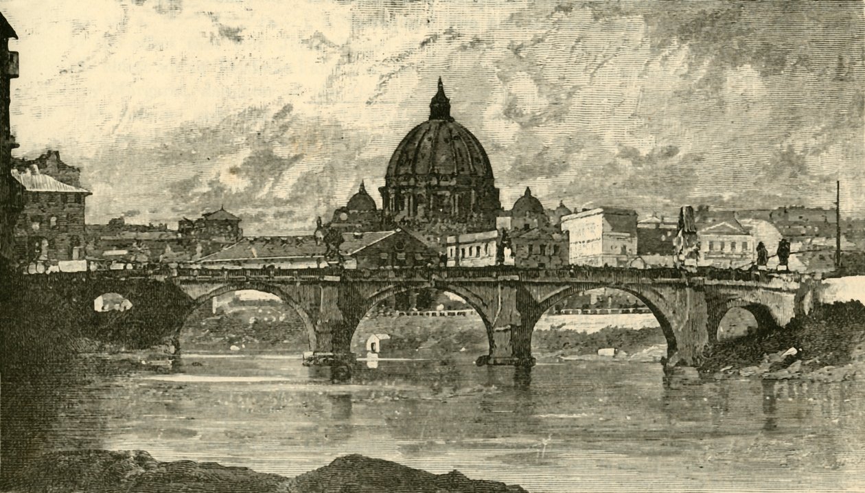 Puente de San Ángelo, Roma, 1890 de Unbekannt