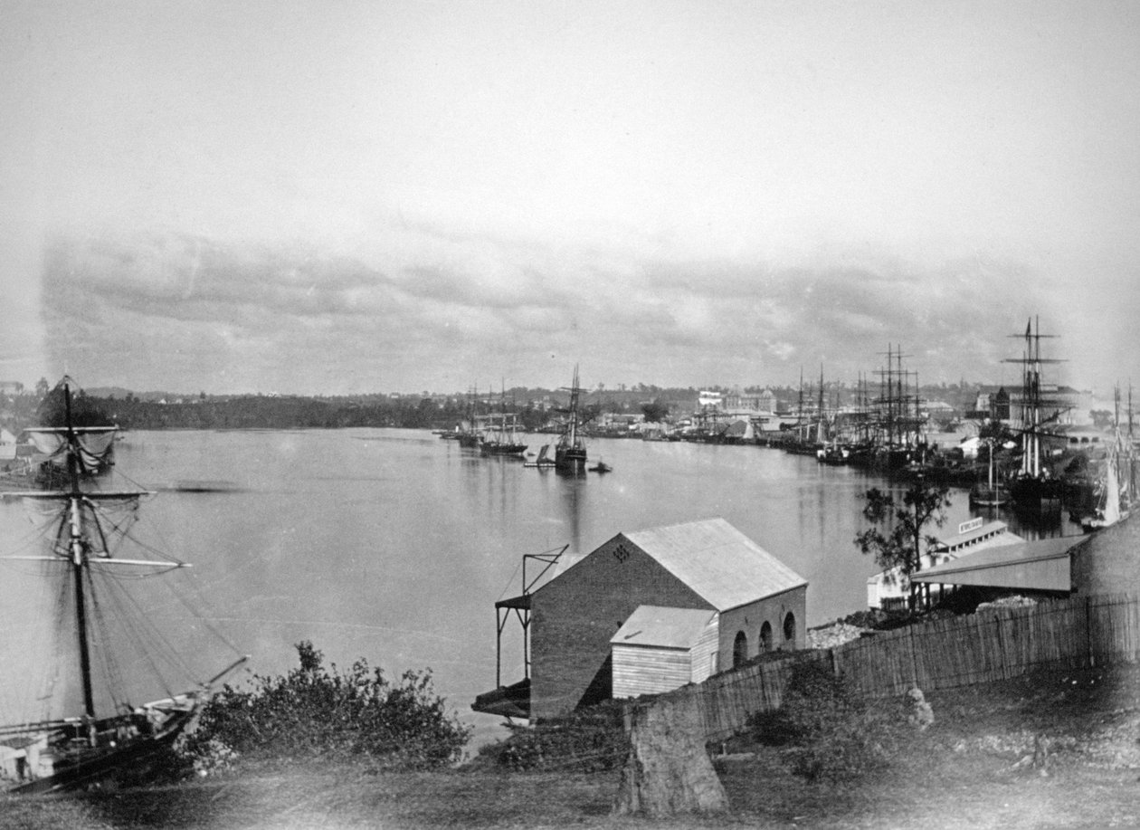 Río Brisbane, sureste de Queensland, Australia, 1870-1880 de Unbekannt