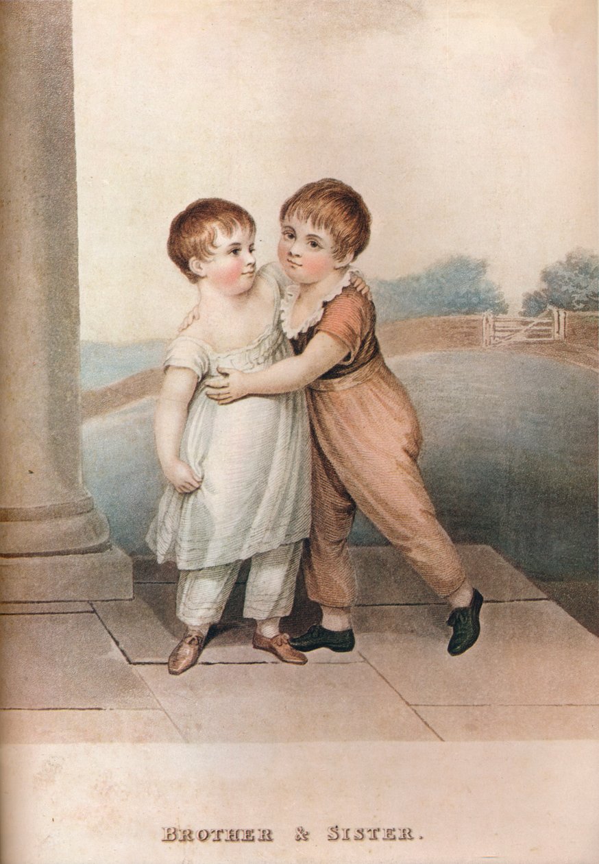 Hermano y hermana, siglo XVIII de Unbekannt